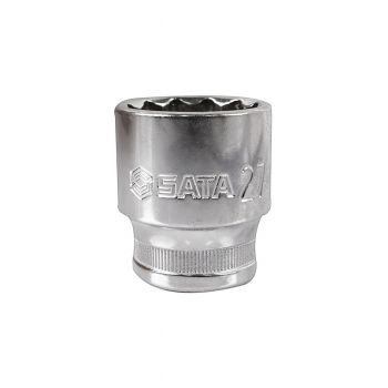 SATA ลูกบ๊อกซ์สั้นขาว 1/2 27 (12P) (1ลูก) (13616-510000861) 