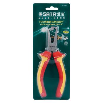 SATA คีมตัดสายไฟ 6" ด้ามแดง (1อัน) (70141-510001136) 