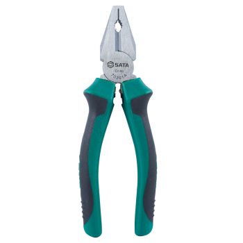 SATA คีมปากจิ้งจก 6" ด้ามเขียว (1ตัว) (70301A-510001359) 