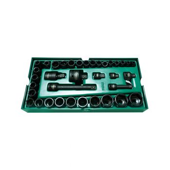 SATA ลูกบ๊อกซ์ลมชุด 3/8" มี 36 ตัว (1ชุด) (09914-510001356) 