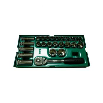 SATA ลูกบ๊อกซ์ลมชุด 1/2 มี 26 ตัว (1ชุด) (09915-510001357) 