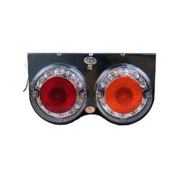 SYK ไฟท้าย ปาตาเน่ LED ขวา 2ตอนสีน้ำเงิน ฝาเหลือง + แดง [26571249]