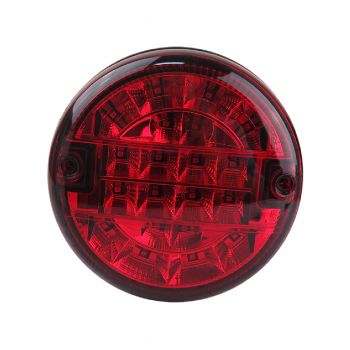 PSG ไฟท้าย LEDกลม MULTI สีแดง140MM (04-540MR0) 12V/24V [48579179]