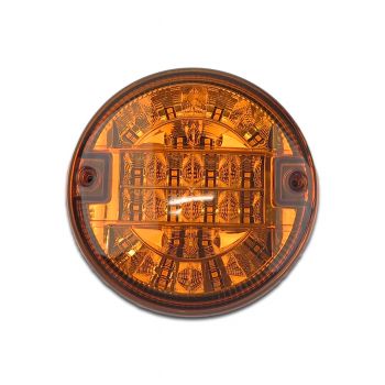 PSG ไฟท้าย LEDกลม MULTI สีเหลือง140MM (04-540MA0) 12V/24V [48579186]