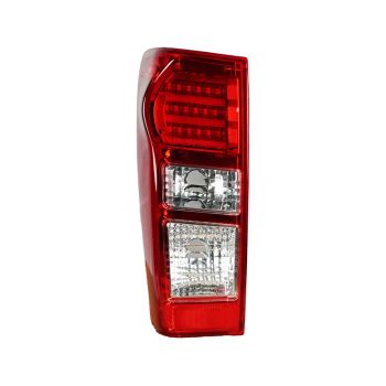 PSG ไฟท้าย DMAX ปี 12 CAB ขวา ใสไม่ + หลอด (04-55300R) รุ่นCAB DMAX ปี 11 ฝาแดง LEDตรง + พลาสติกยึด [48593397]