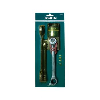 SATA กุญแจแหวนข้างปากตายชุด 10-14-17 แบบฟรี (1ชุด) (3ตัว) 