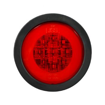 JSS ไฟท้าย LED24Vกลม สีแดง(วงแหวน) [51311643]