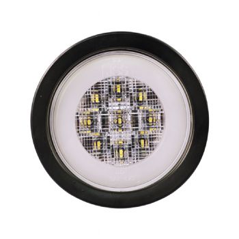 JSS ไฟท้าย LED24Vกลม สีขาว(วงแหวน) 4นิ้ว [51311650]