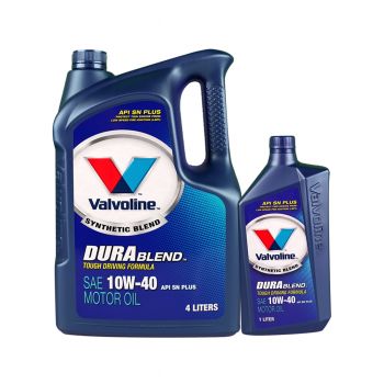 VALVOLINE น้ำมันเครื่อง DURABLEND 10W40 4 ลิตร + 1 ลิตร