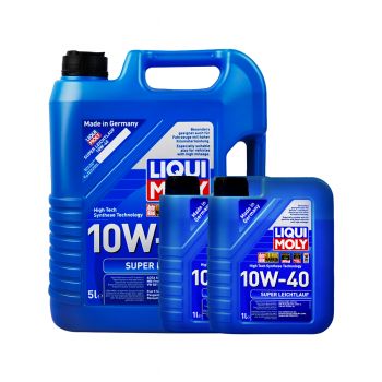 LIQUI MOLY น้ำมันเครื่อง SUPER LEICHTLAUF 10W40 5 ลิตร + 2 ลิตร