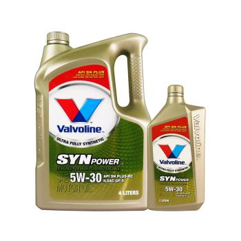 VALVOLINE น้ำมันเครื่อง SYN POWER 5W30 4 ลิตร + 1 ลิตร