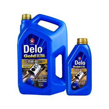 CALTEX น้ำมันเครื่อง DELO GOLD ULTRA 15W40 6 ลิตร + 1 ลิตร