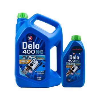CALTEX น้ำมันเครื่อง DELO 400 NG 15W40 4 ลิตร + 1 ลิตร
