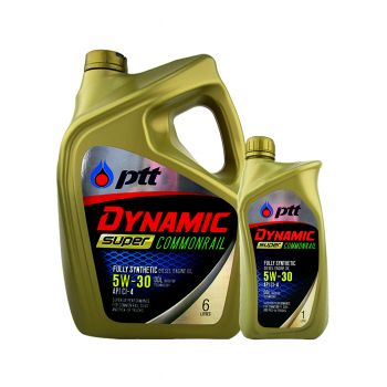 PTT น้ำมันเครื่อง DYNAMIC SUPER COM 5W30 6 ลิตร + 1 ลิตร + บัตร 500