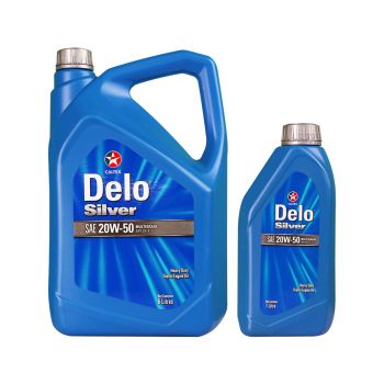 CALTEX น้ำมันเครื่อง DELO SILVER 20W50 6 + 1 ลิตร + เสื้อ